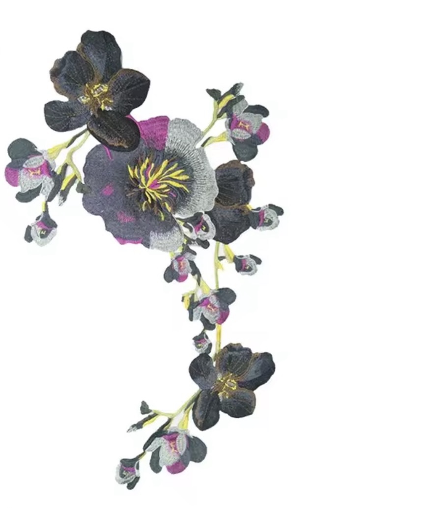 Floral con fondo gris