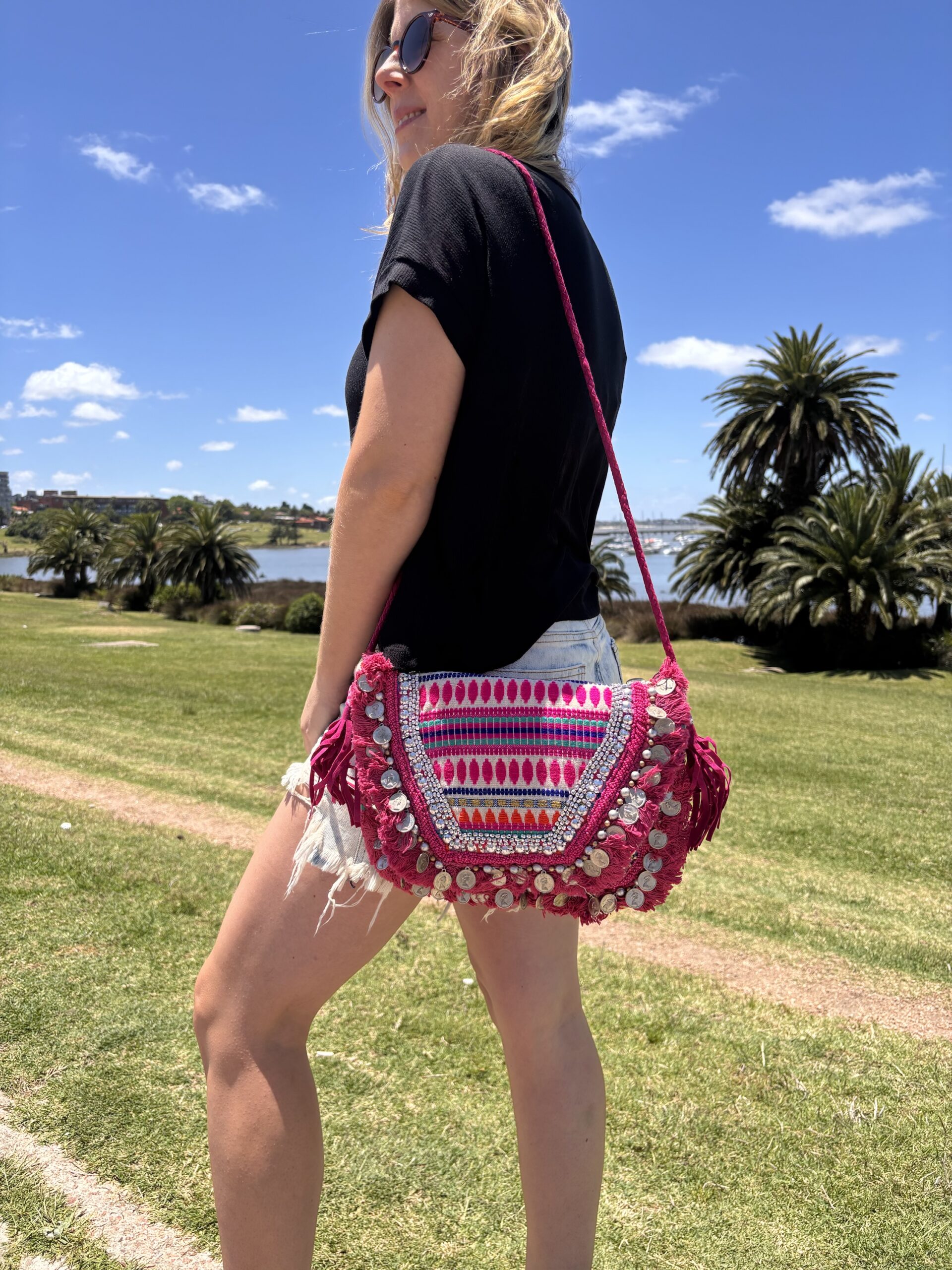 Carteras Boho Fucsia 🩷 - Imagen 2