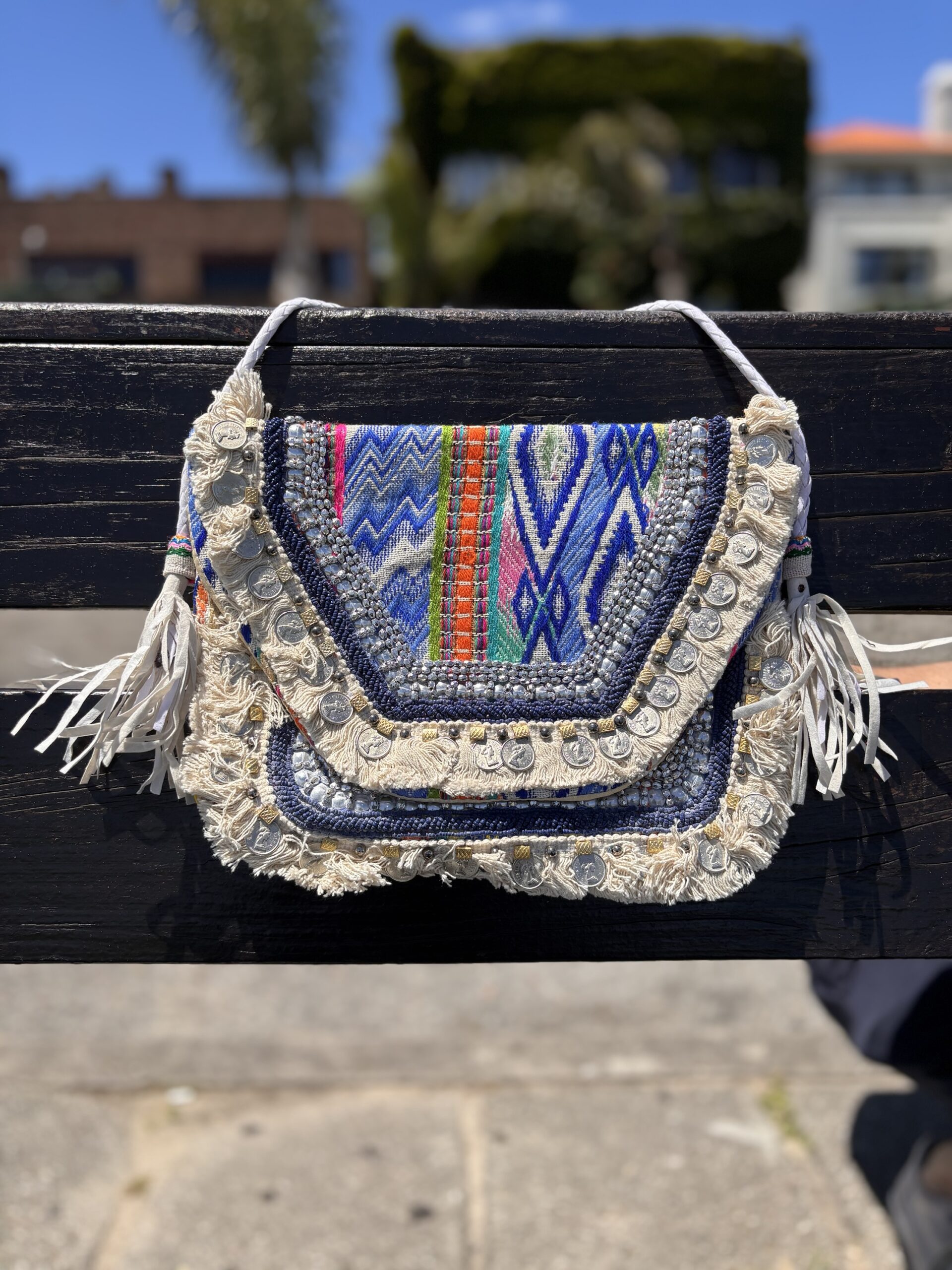 Cartera Boho Blanca 🤍