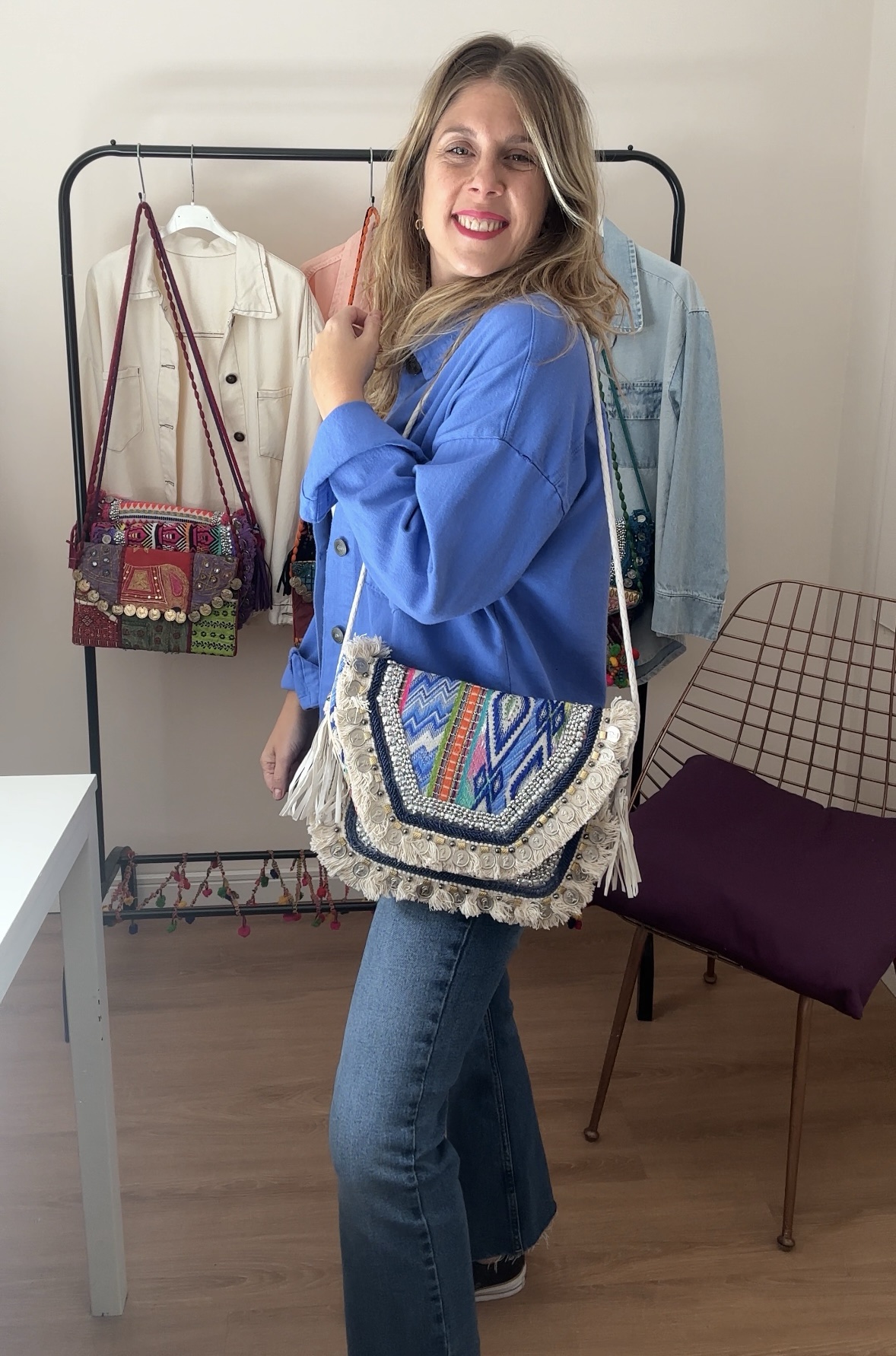 Cartera Boho Blanca 🤍 - Imagen 3